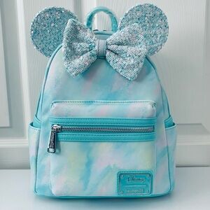 Loungefly Disney Minnie Mouse Sequin Bow Mini Backpack